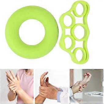 Handkraftverstärker, 13,6 kg Handkraftverstärkerring und 2,7 kg Fingertrainer gegen Handkrämpfe und zur Regeneration, Griffkrafttrainer und Fingerstrecker für
