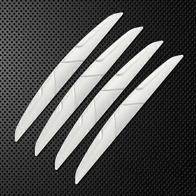 Car Door Edge Guards White Silicone ScratchResistant Protector Strips Universal Easy Install