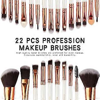 22 Pcs/Set Makeup Brushes with Wooden Handle for Foundation Eye Shadow