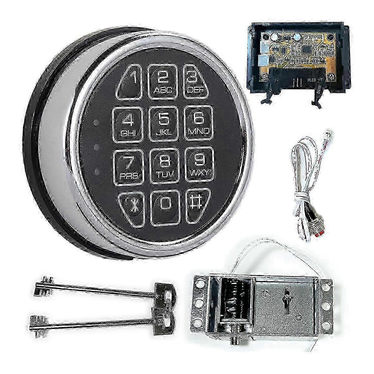 Chrome Digital Keypad Electronic Lock Replacement