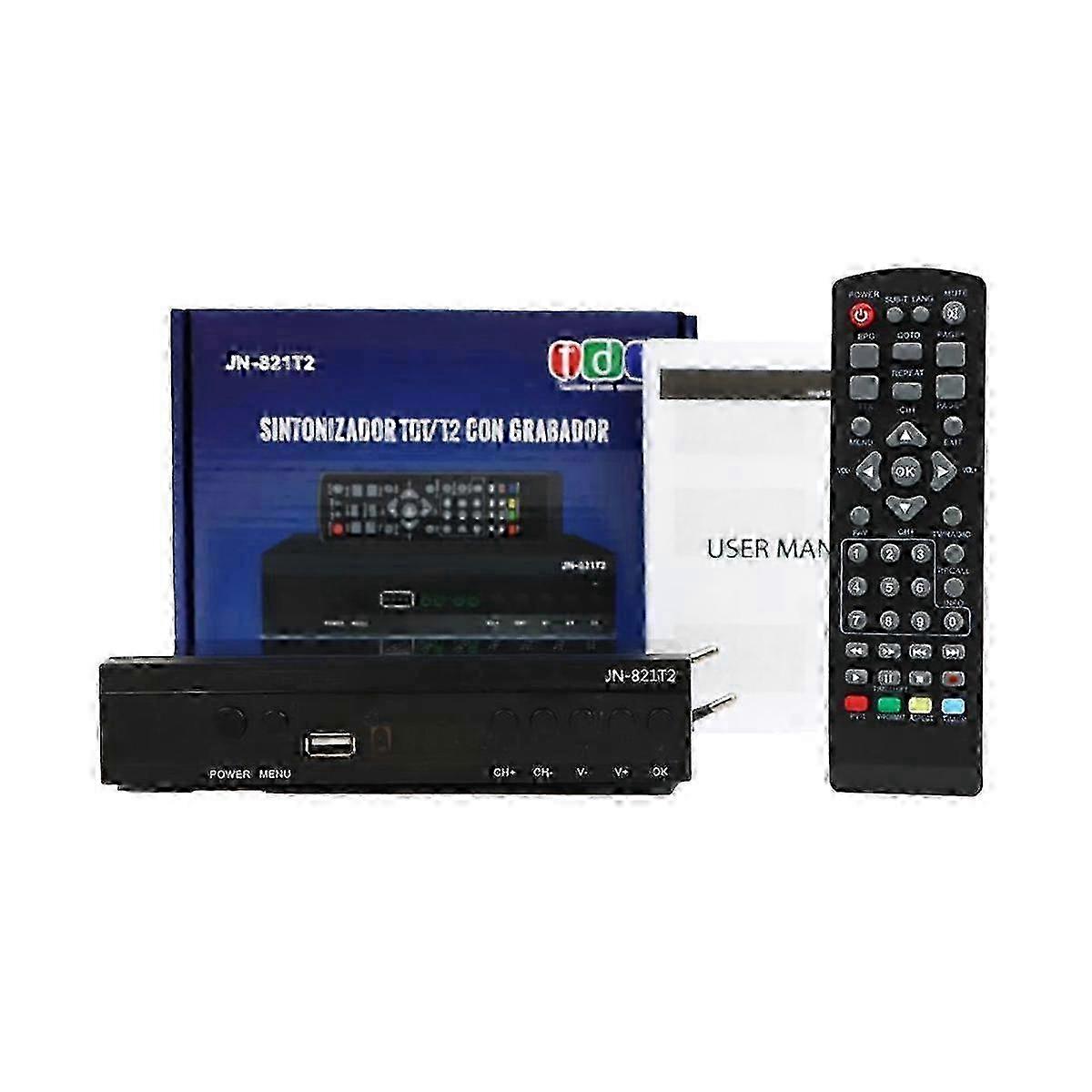 DVB T2 Hevc/H265 AC3 10Bit Code Digital Decorder TDT Tuner EU Plug