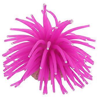 Simulation Coral Sea Urchins for Fish Tank Landscaping Ornaments Purple