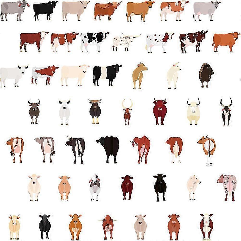 Computer Sticker Cow Shape Decals for Decoration with 750Pcs Pack