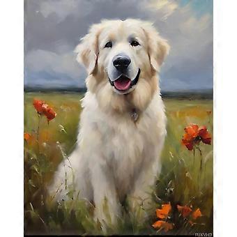 Jigsaw Puzzle Great Pyrenees Dog on Grass  ASL037