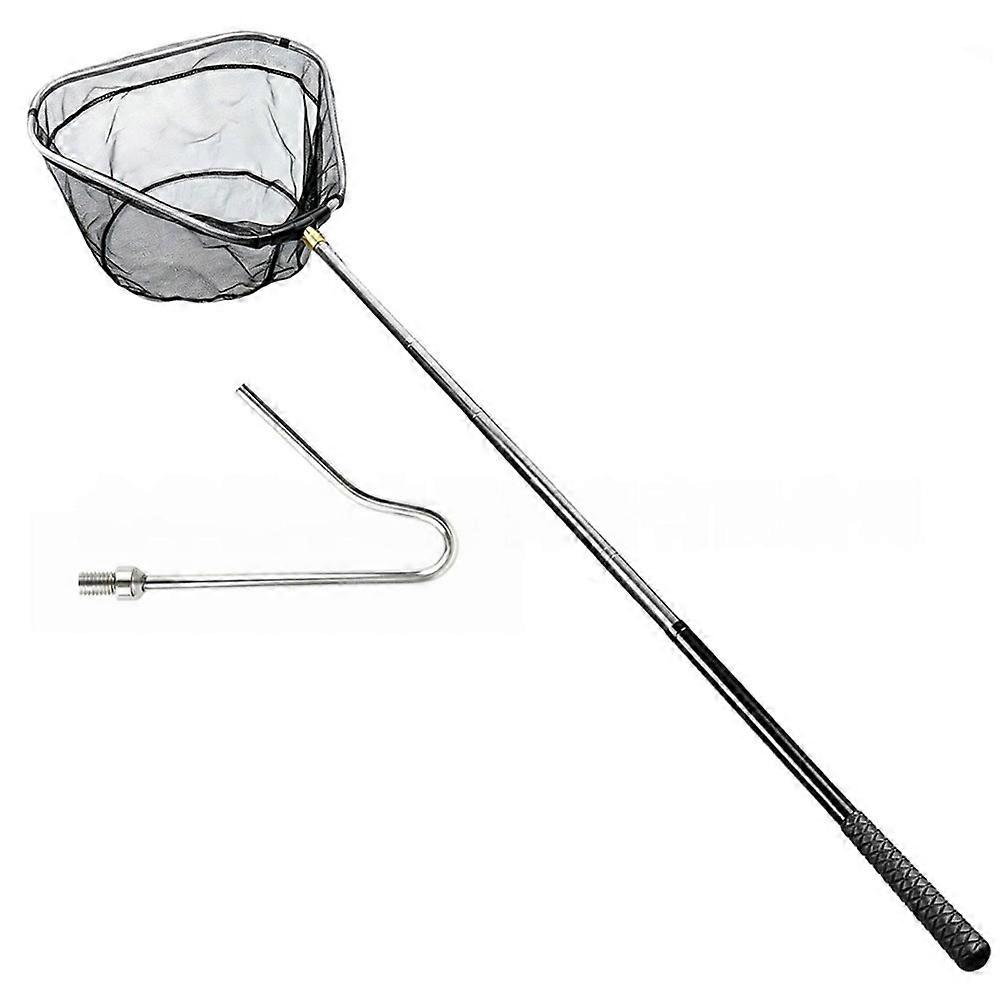Chicken Net Catcher Foldable Nets & Leg Hook Replaceable Adjustable Thickened Pole Humanely Captures for Chicken,Fish