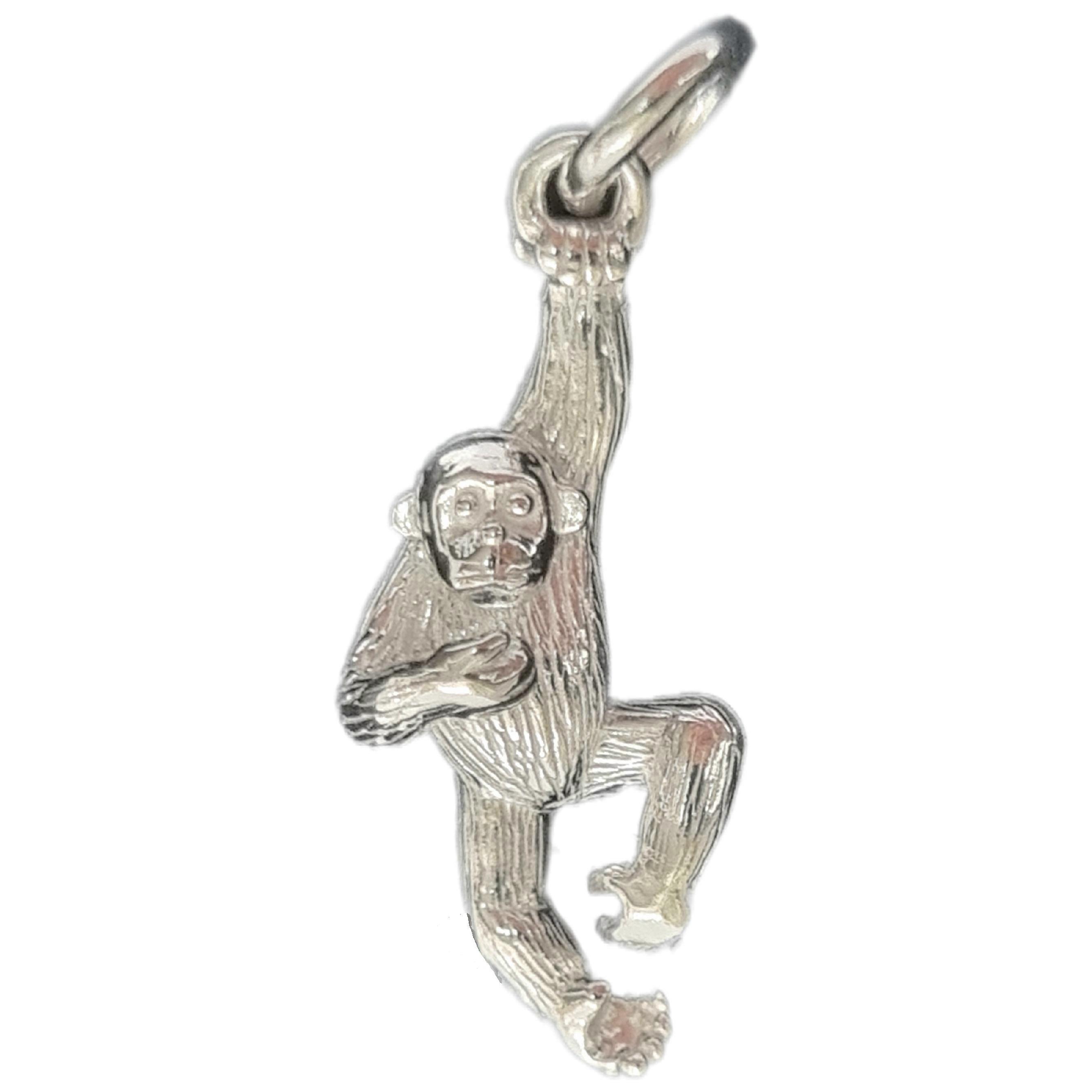 Monkey sterling silver charm .925 Monkeys Monkies charms