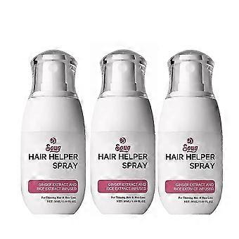 Haarhelferspray, Biotin und Koffein für dünner werdendes Haar, Reiswasserspray für das Haarwachstum, Pflegendes Haarwuchsspray für Männer und Frauen, Haarregeneration