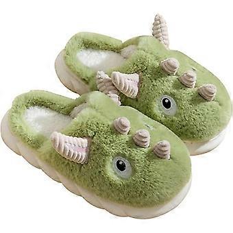 38/39 EU dinosaurus pantoffels vrouwen pluche pantoffels dierlijke pantoffels warme winter pantoffels