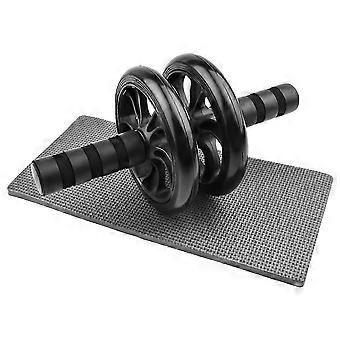 Black Abdominal Wheel Set 5-Piece Set Push-Ups Abdominal Wheel Dual Multifunctional Household Equipment OCD