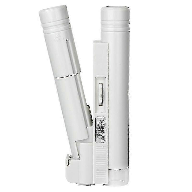 100X Adjustable Focus LED Pocket Microscope