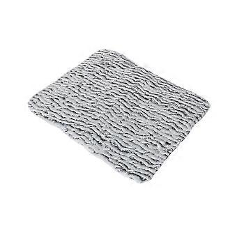 Dog Warming Pad with Reflective Layer, Soft Gray Textured Top, Washable Design and Traction Indoor Backing  S