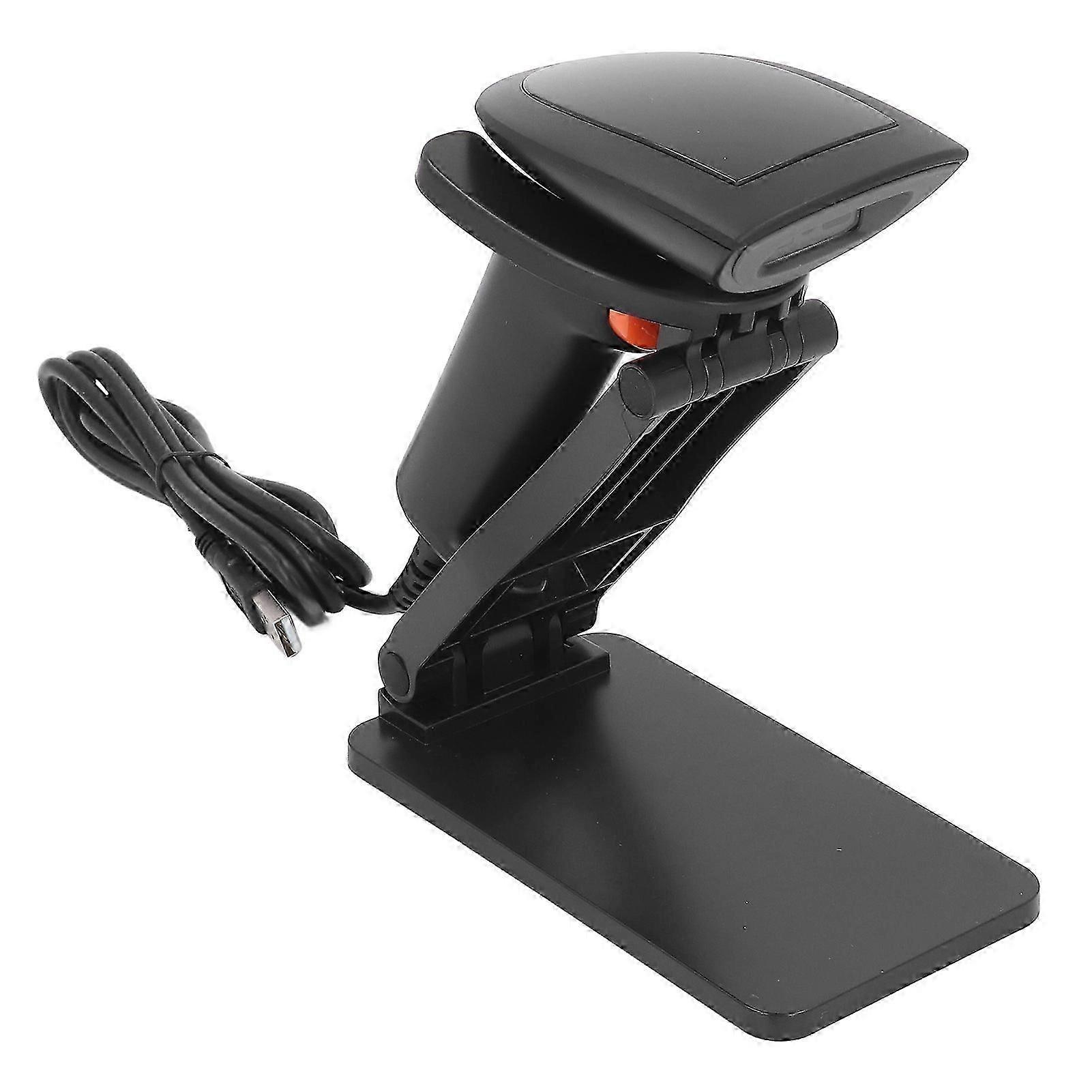 Barcode Scanner with Stand 1D 2D Handheld USB Wired Bar Code Reader Plug and Play for Warehouse Supermarket Express