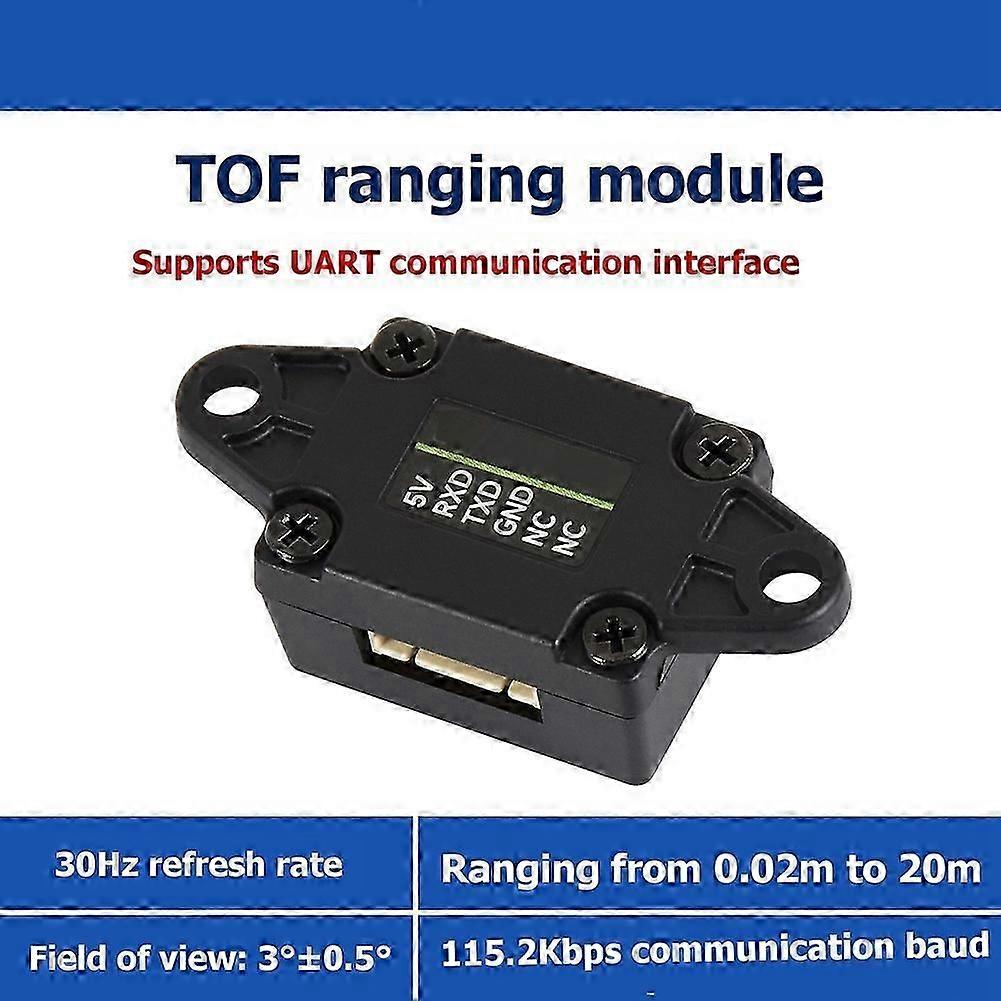 TOF MINIF Range Sensor 100K Lux Based on D-TOF Single-Point Sensor Supports UART Communication Interface