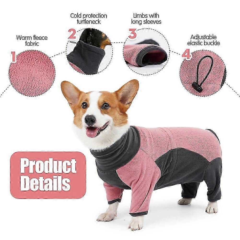 Fleece Full-Body Dog Winter Jacket