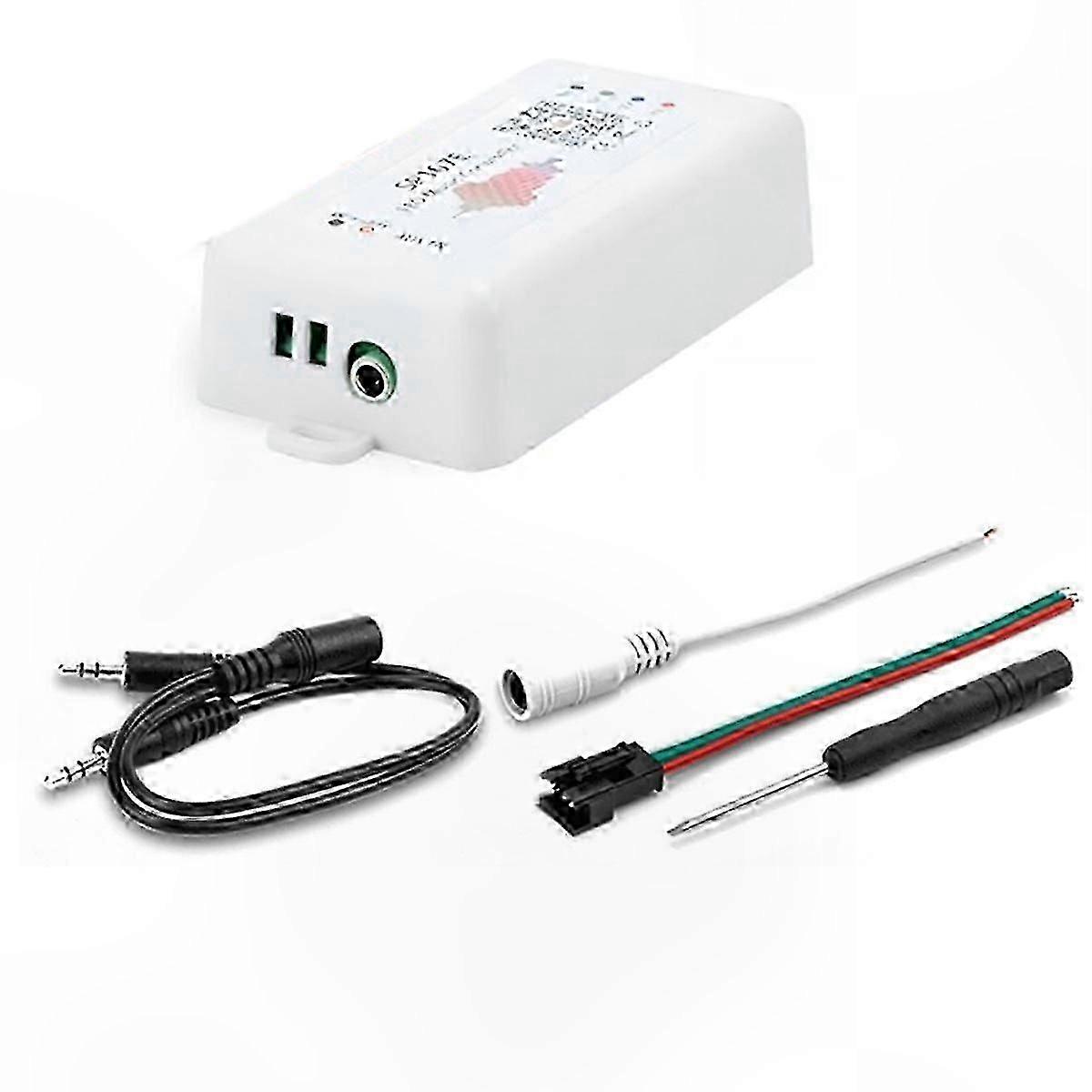 Bluetooth LED Music Controller for DC5-24V SPI Full Color Wireless Control Solution