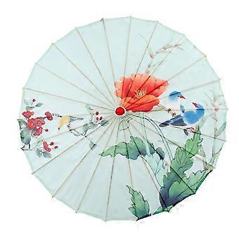 Vintage Styles Bamboos Silk Umbrella compatible with Ladies Gift and Costume Accessories Silk Dance Parasols compatible with Everyday Use Multicolor