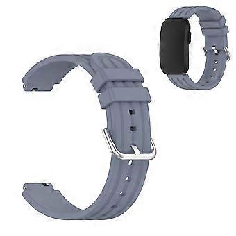 Silikonarmband für Garmin CIRQA – Geriffeltes Design, Schnellverschluss aus Metall, atmungsaktiv