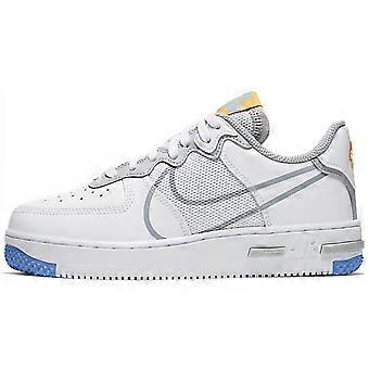 Nike Air Force 1 Low React SU Hvit Lys Røykgrå GS CT5117-102