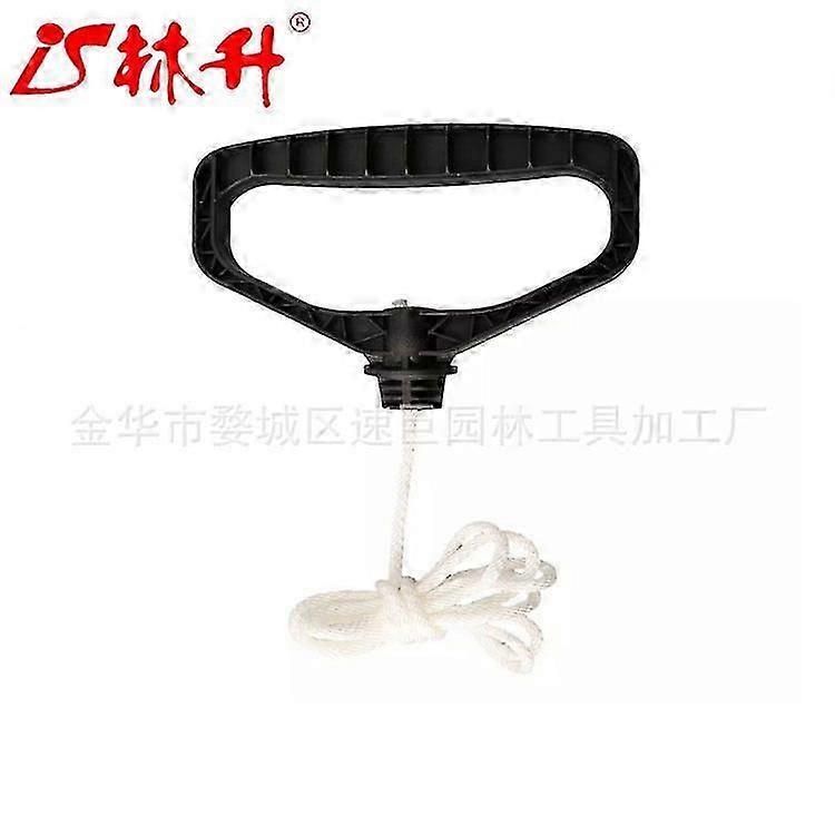 Snowplow starter pull handle with pull rope