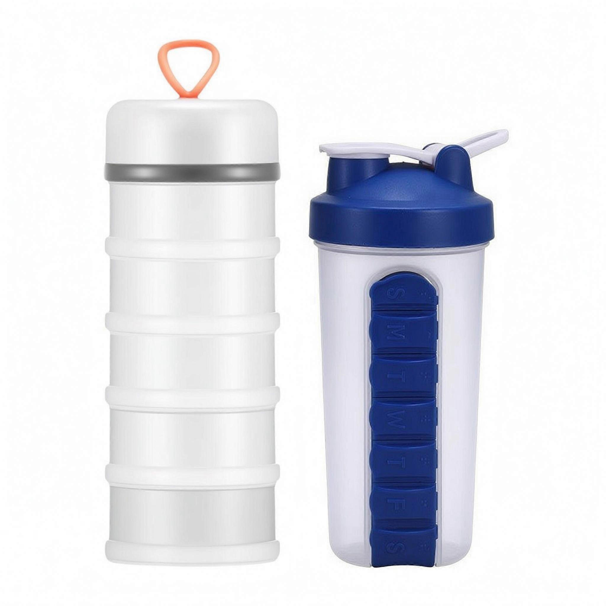 Protein Powder Dispenser Countertop Container with Individual Stackable