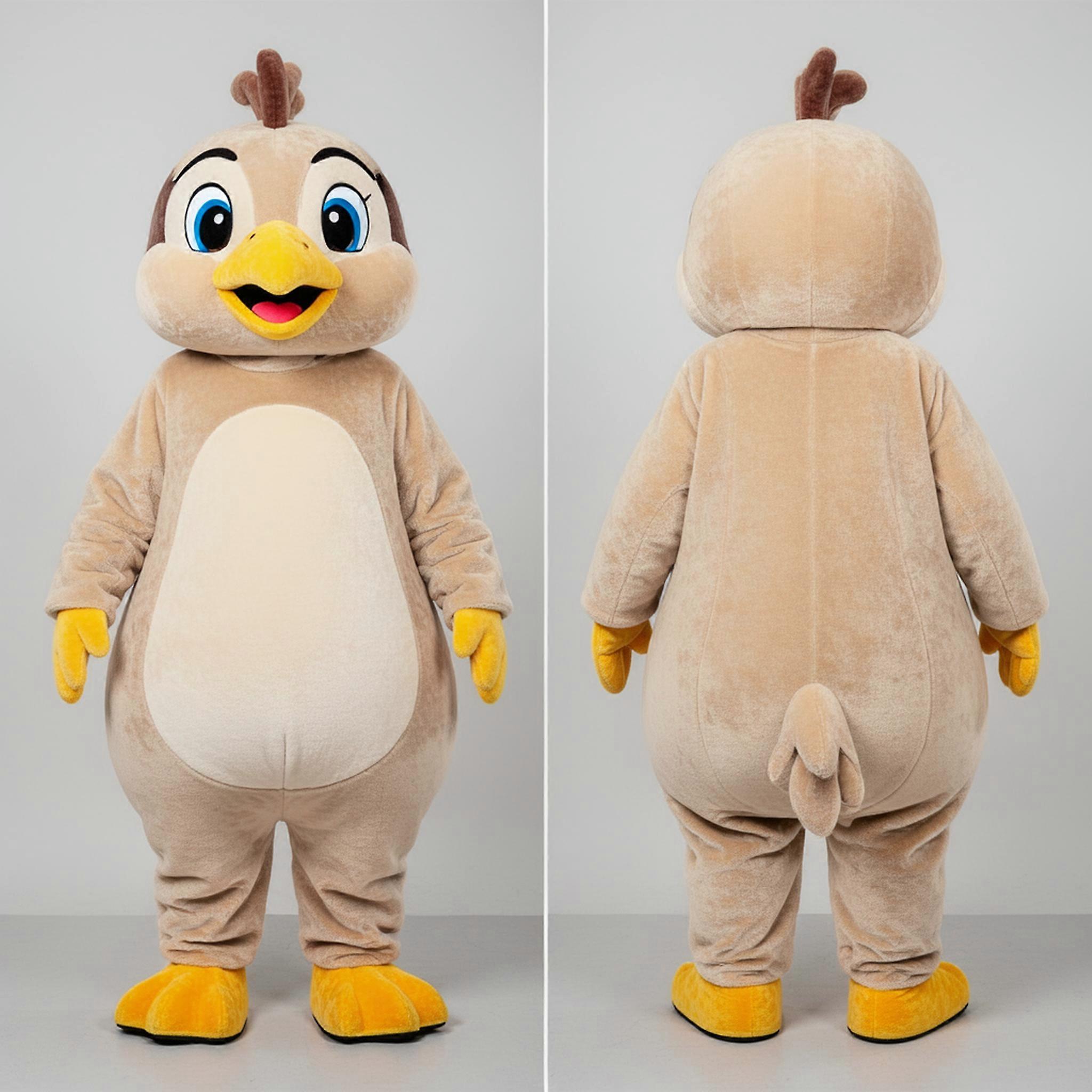 MASTICOT Beige Rounded Quail Mascot