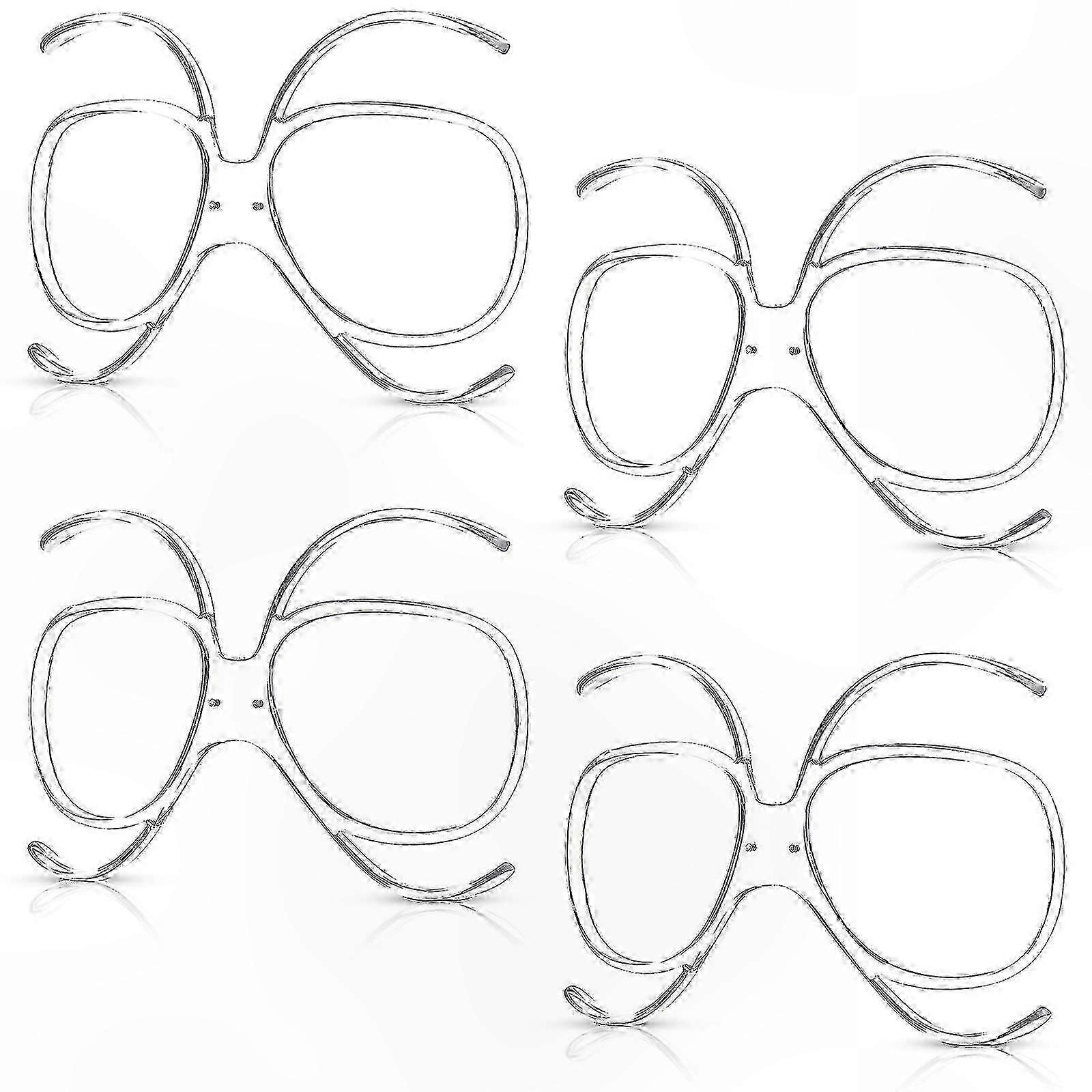 4-Pack Rx Optical Inserts for Ski and Snowboard Goggles Adapter Set