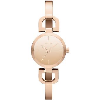Dkny Reade Quartz Analog Woman Watch with NY8871 Gold Plated Stainless Steel Bracelet
