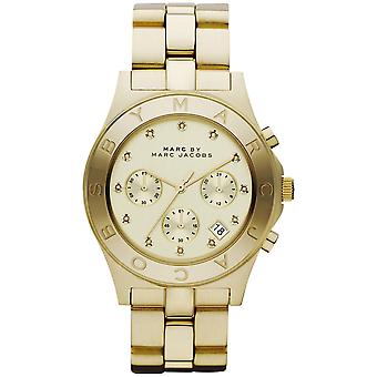 Marc by marc jacobs blade Quartz Analog Women's Watch with STAINLEss Steel Bracelet In Gold Plated MBM3101