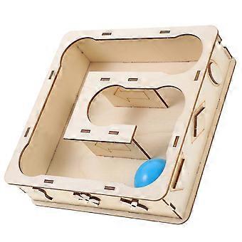 Pet Toy Small Animal Wooden Tunnel Hideout for Hamsters 4Pcs