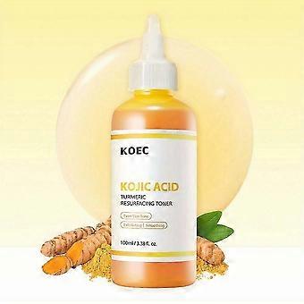 Tonico illuminante a base di acido kojico e curcuma, con acido glicolico e vitamina C, per una pelle luminosa e radiosa.