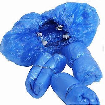 Industrial Dustproof Shoe Cover Machine Shoe Cover 100Pcs Disposable Blue Sleeves