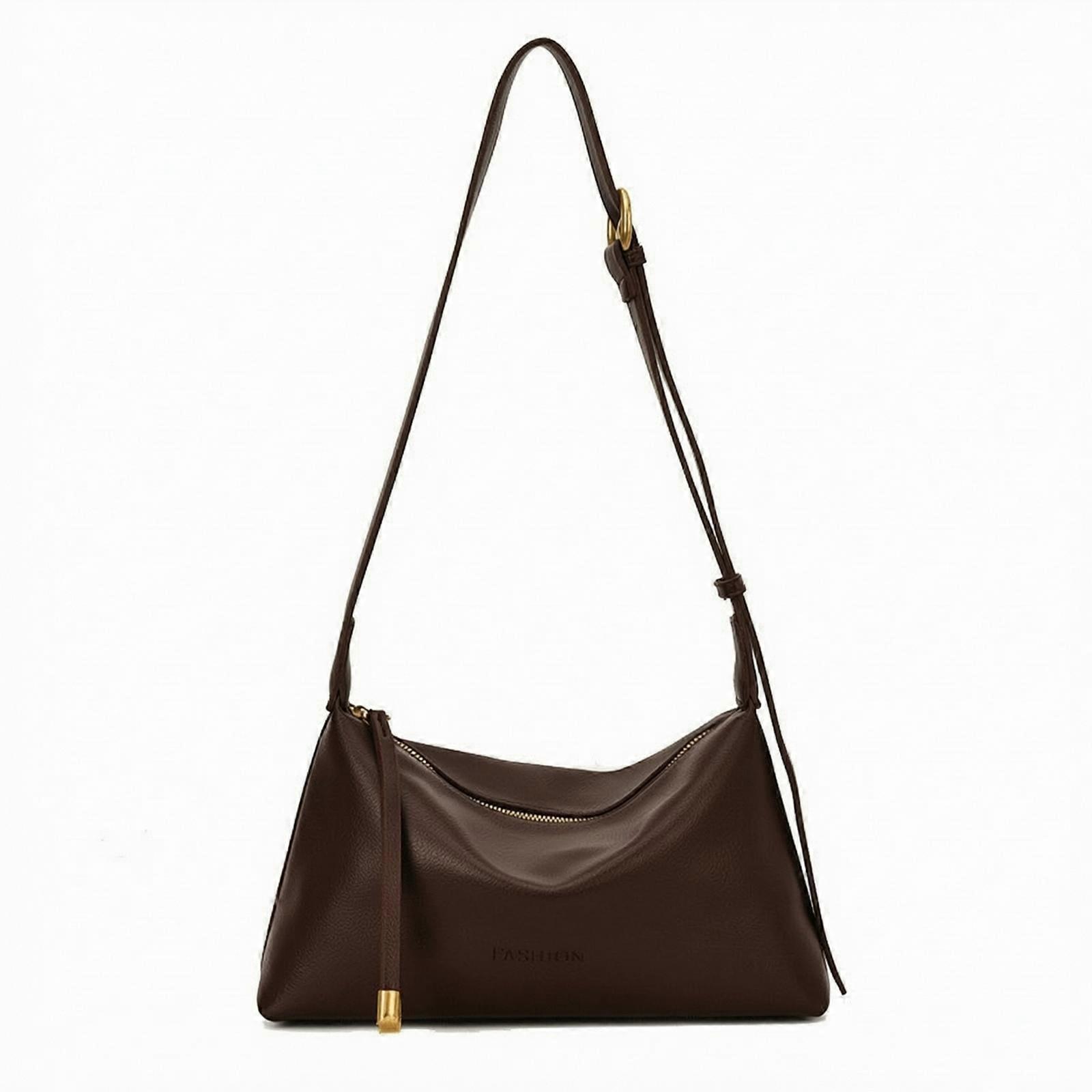 PU Handbag with Adjustable Strap | Medium Size, Rectangular Shoulder Bag with