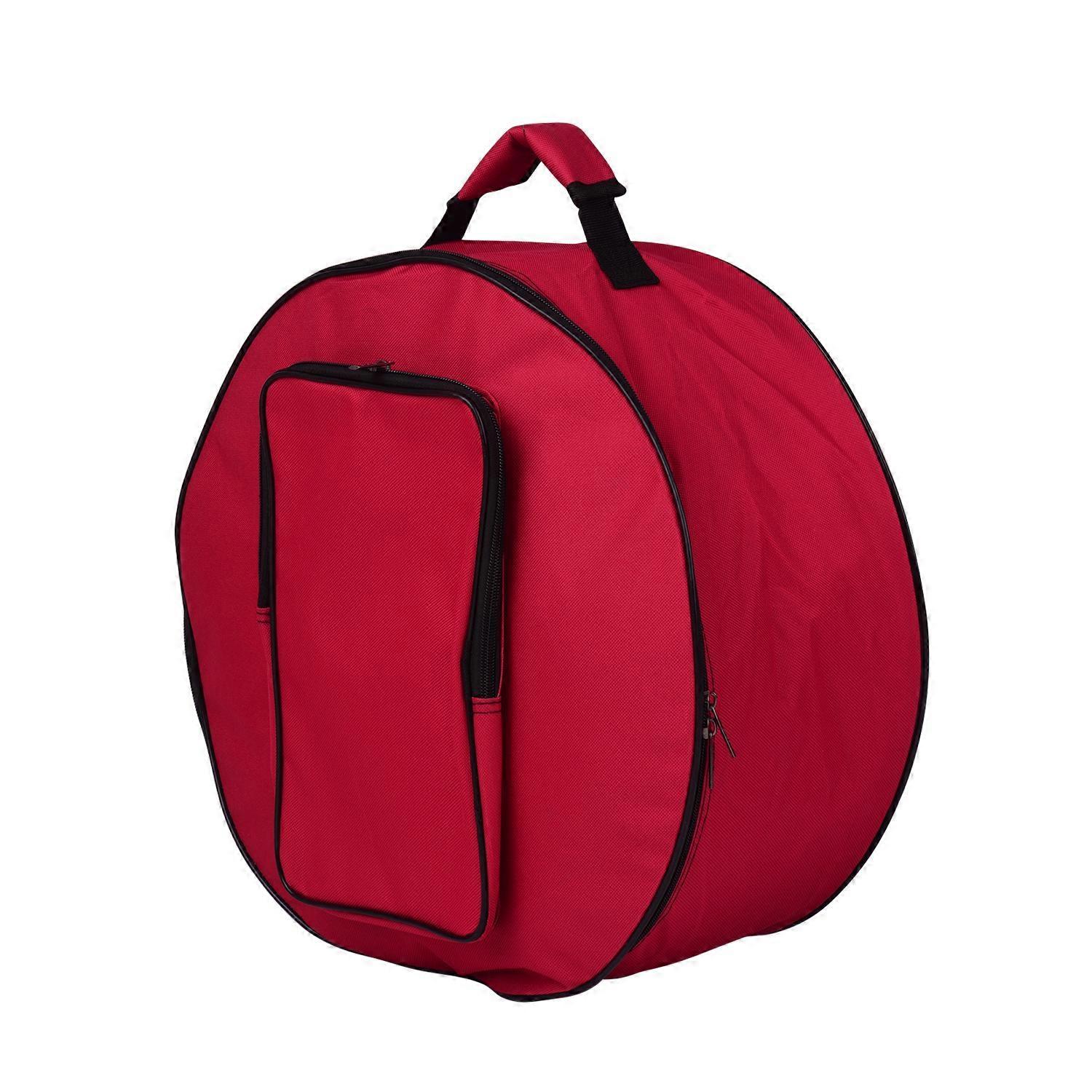 Compact Snare Drum Bag Backpack Case with Shoulder Strap Outside Pockets