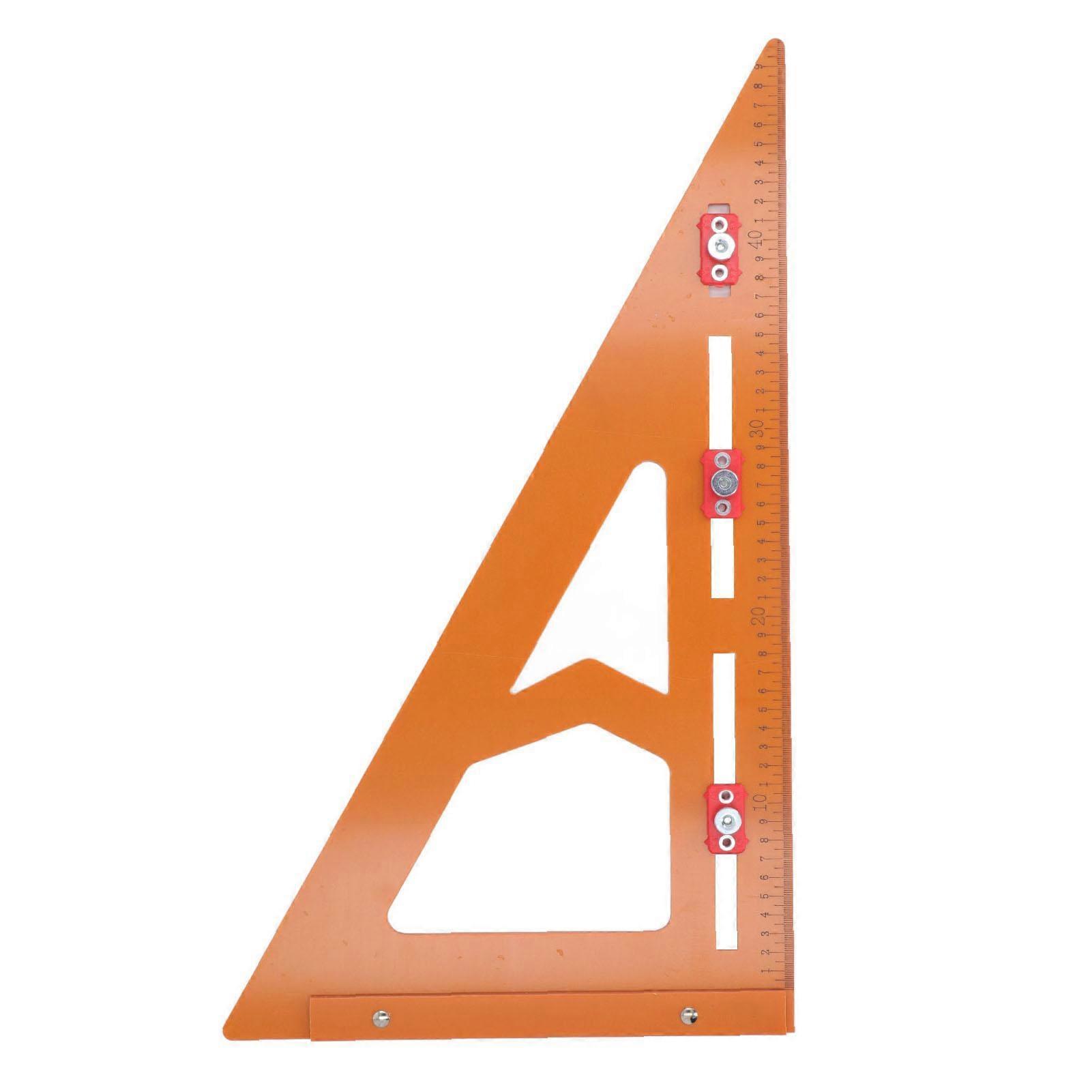 2 in 1 Rafter Square Drilling Positioning Triangle Ruler Carpentry Measuring Layout Tool
