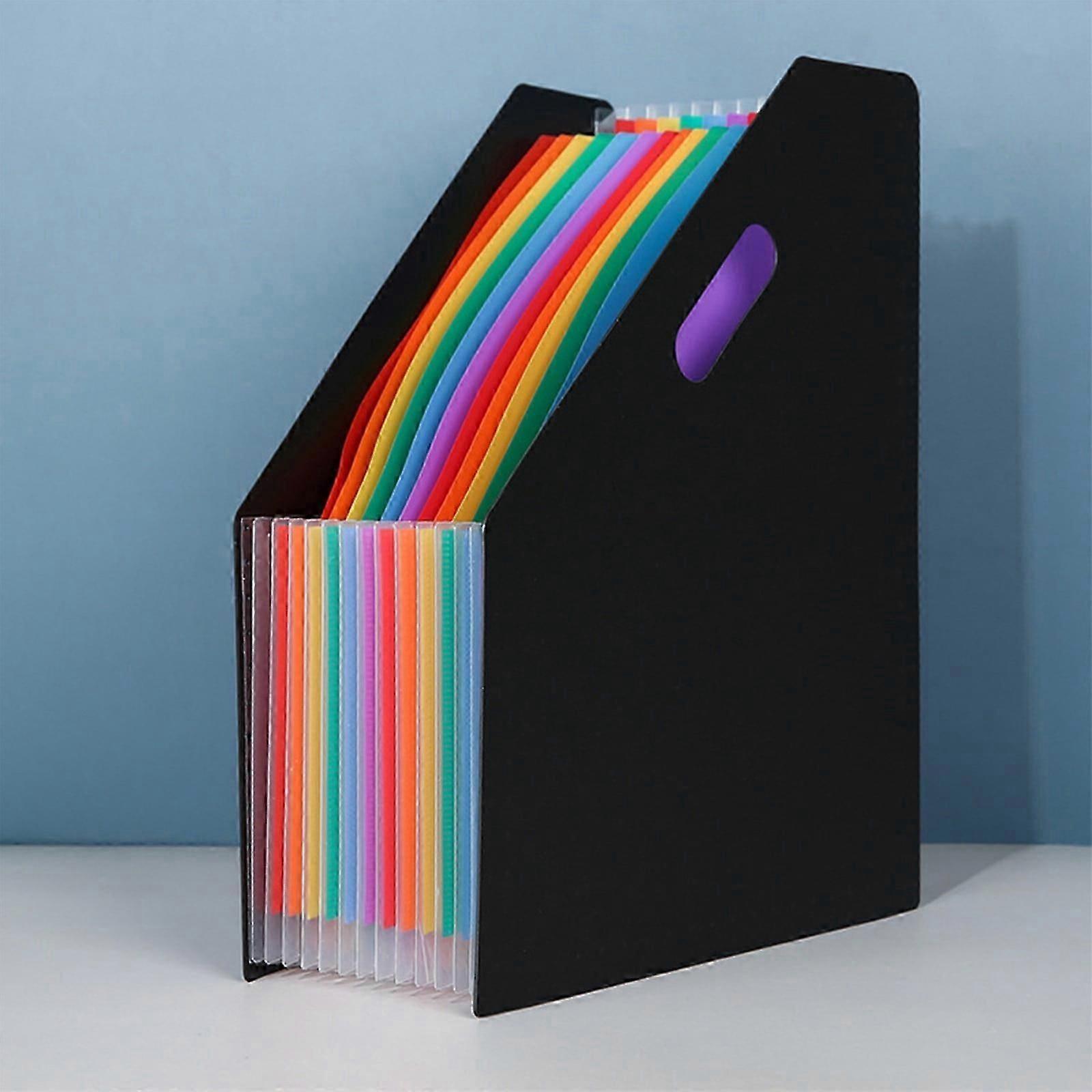 Expandable 12-Pocket A4 Slanted Folder