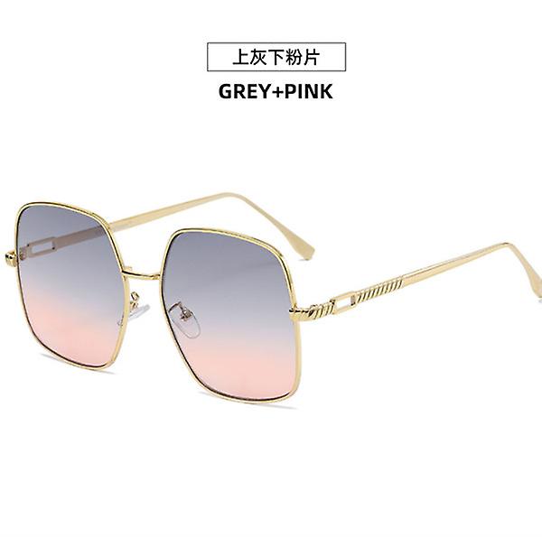 New Retro Metal Frame Net Red With The Same Style Ladies Sunglasses Trend Large Frame Uv Protection Sunglasses For Men And Women