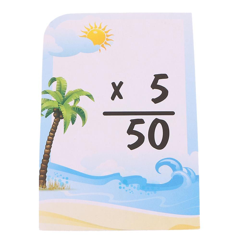36 Pieces Math Flash Cards for Elementary School Grades PK-3 Multiplication