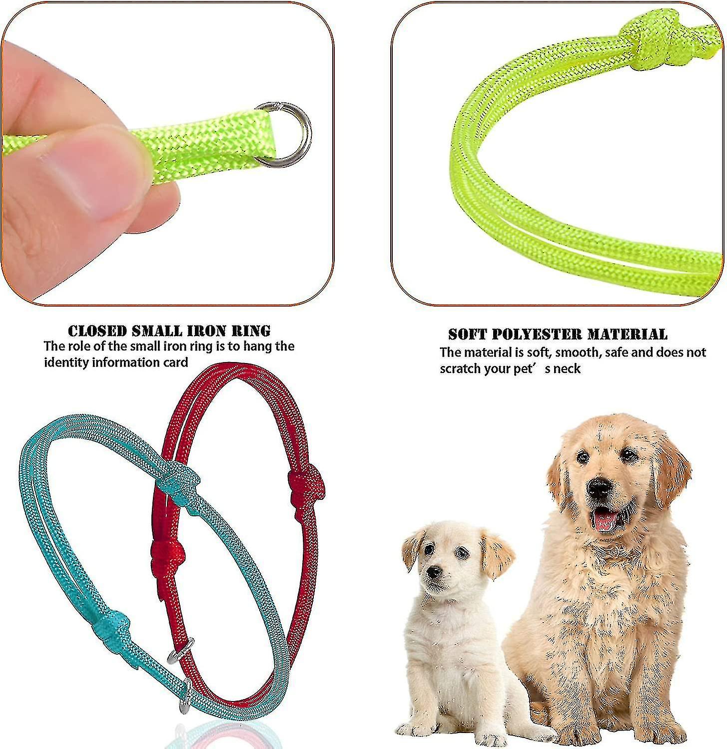 12 Pack Newborn Puppy Collar, Puppy Identification Collars ,adjustable ...