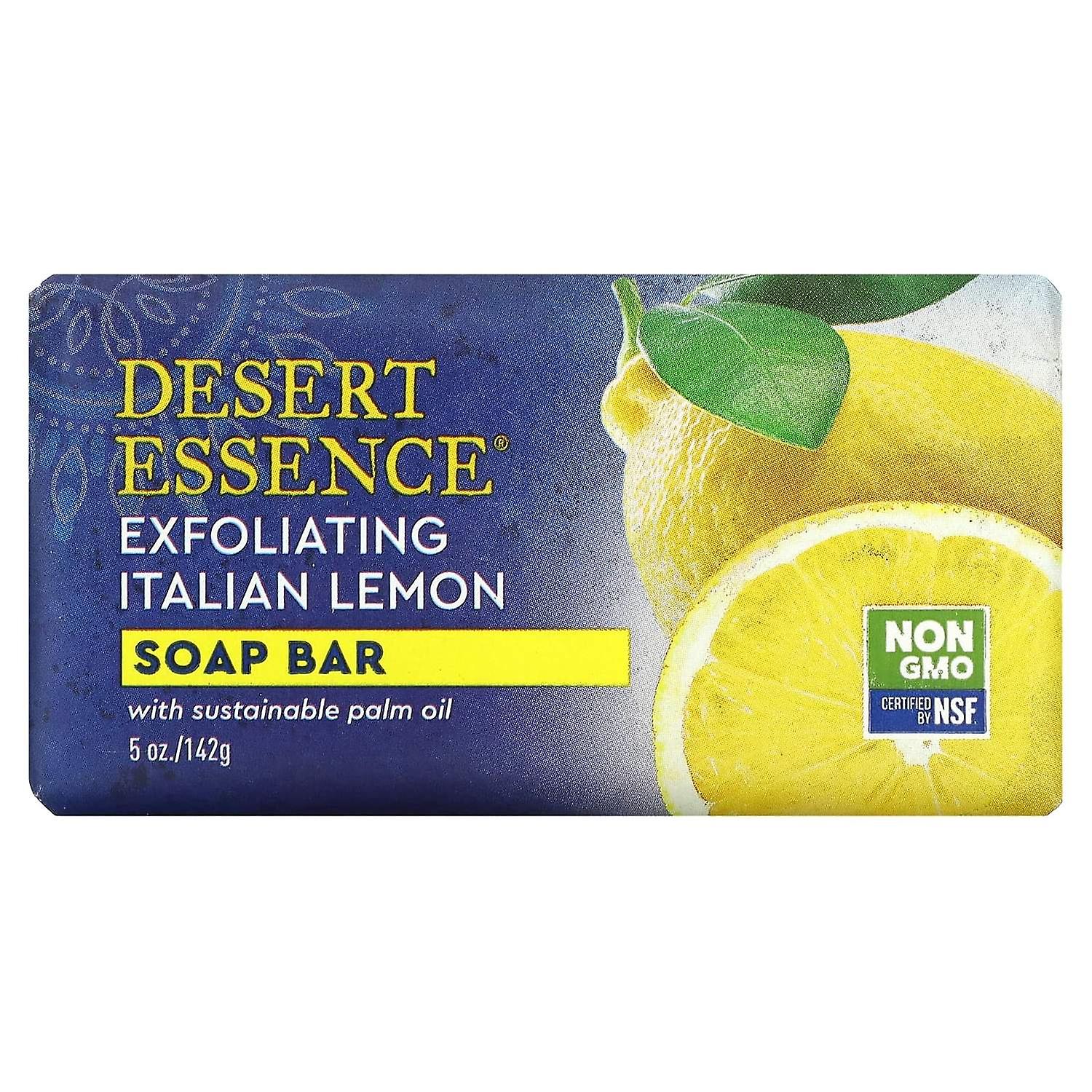 Desert Essence, Soap Bar, Exfoliating Italian Lemon, 5 oz (142 g)