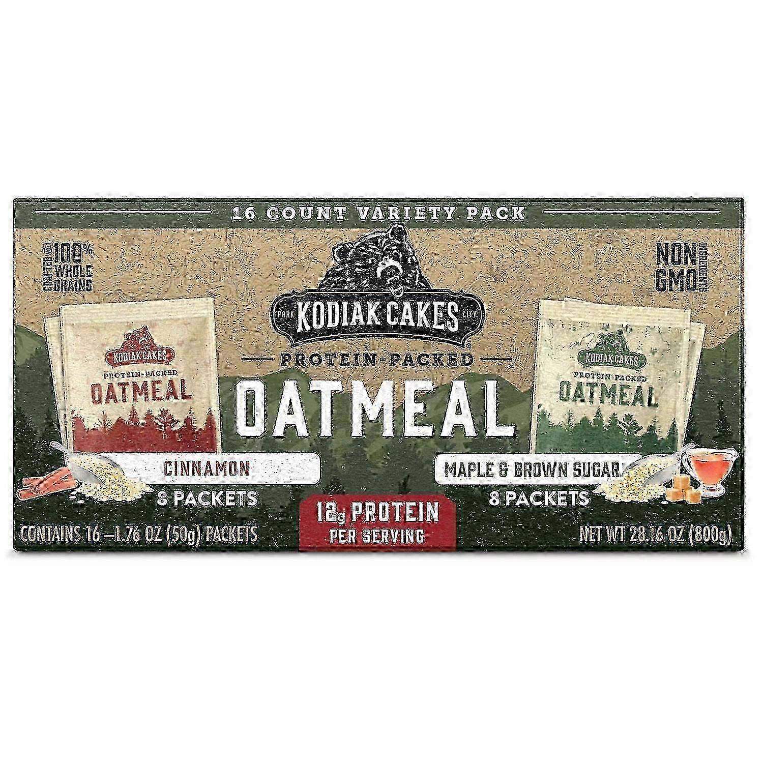 Kodiak Cakes Protein Packed Oatmeal Variety Pack, 16 Ea