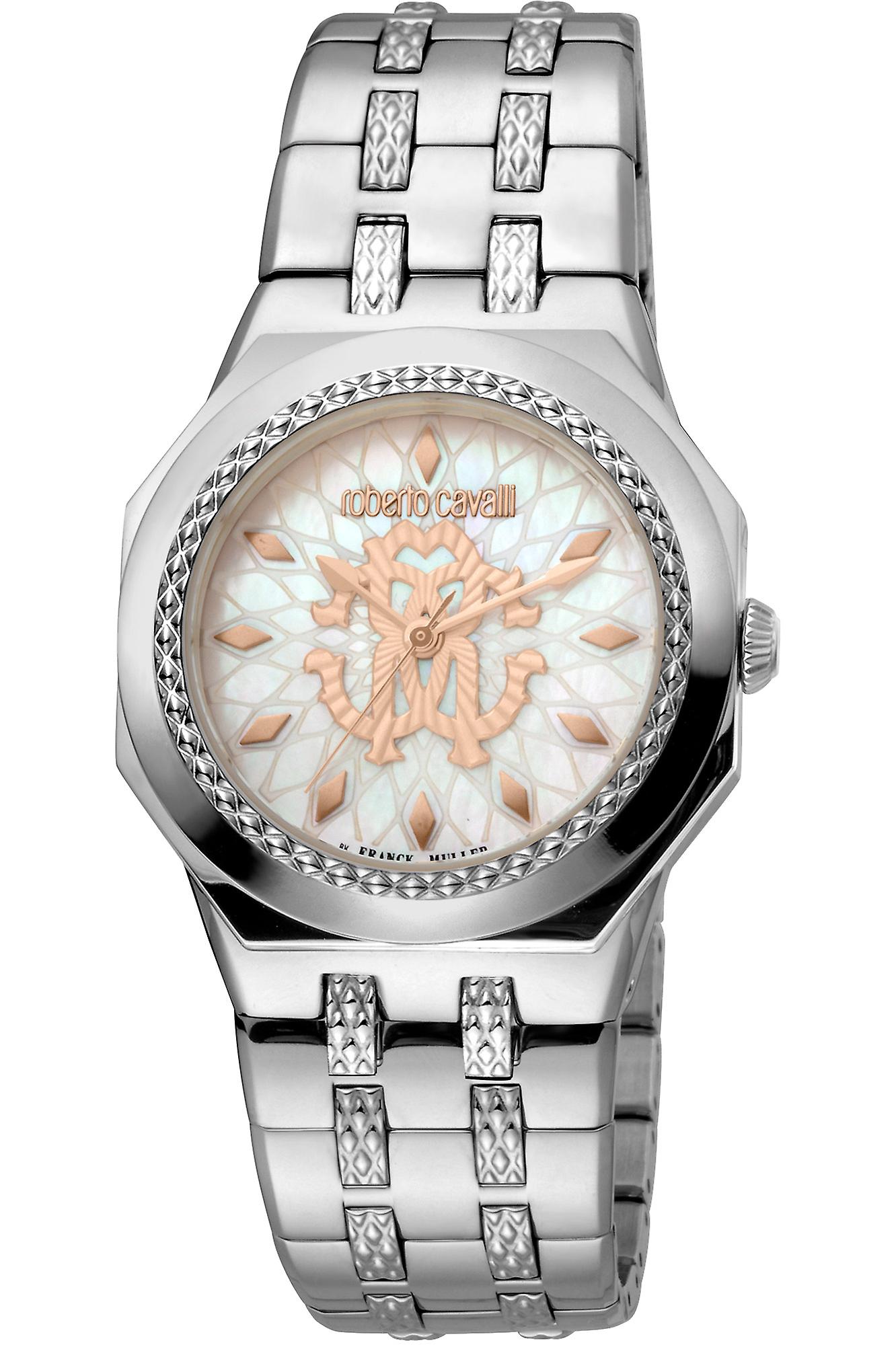 Roberto Cavalli par Franck Muller RV1L114M0066 - Analogue de quartz femelle en acier inoxydable