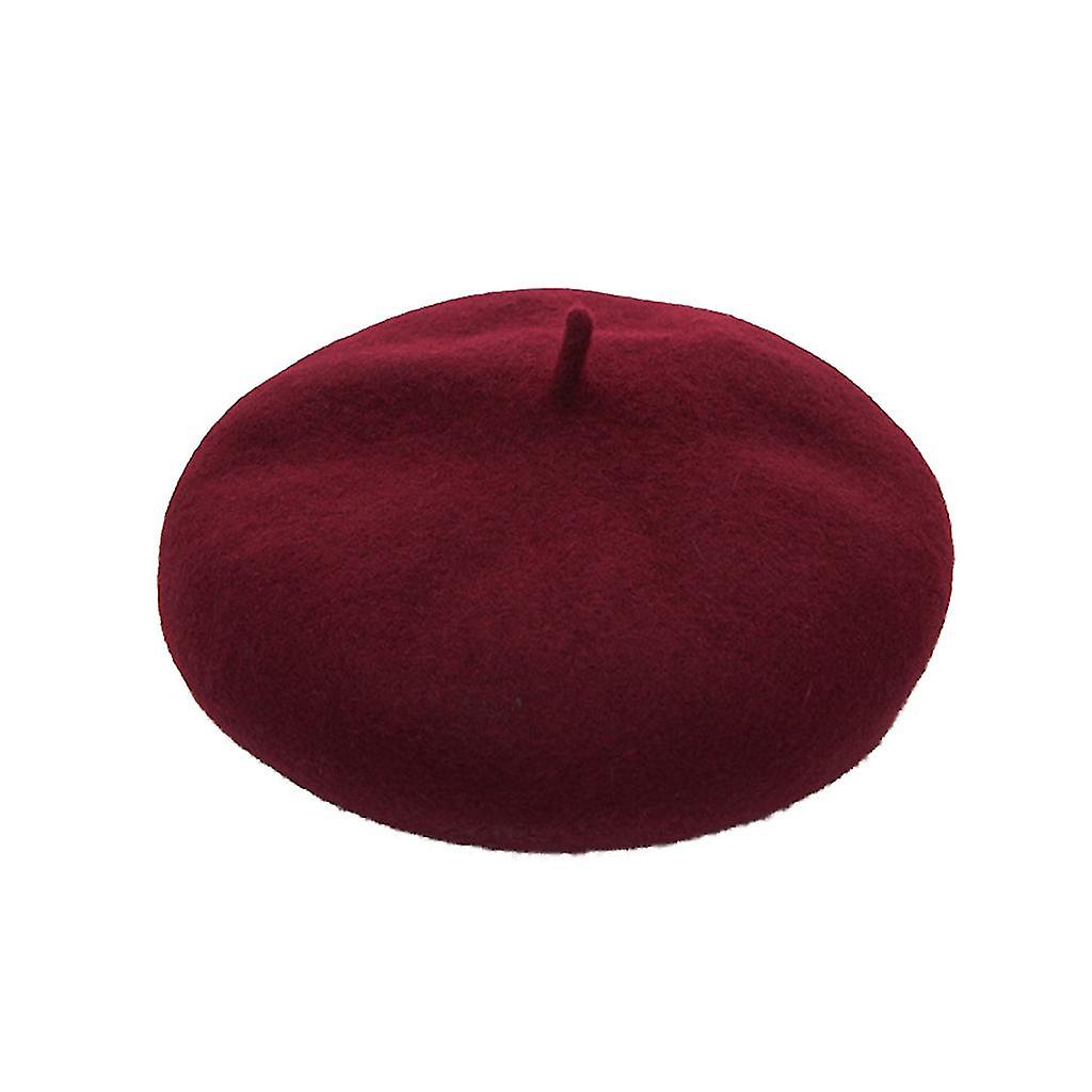 طفل البنات قبعة بيريه بلون خمر بيريت قبعة للأطفال 2-8 سنوات