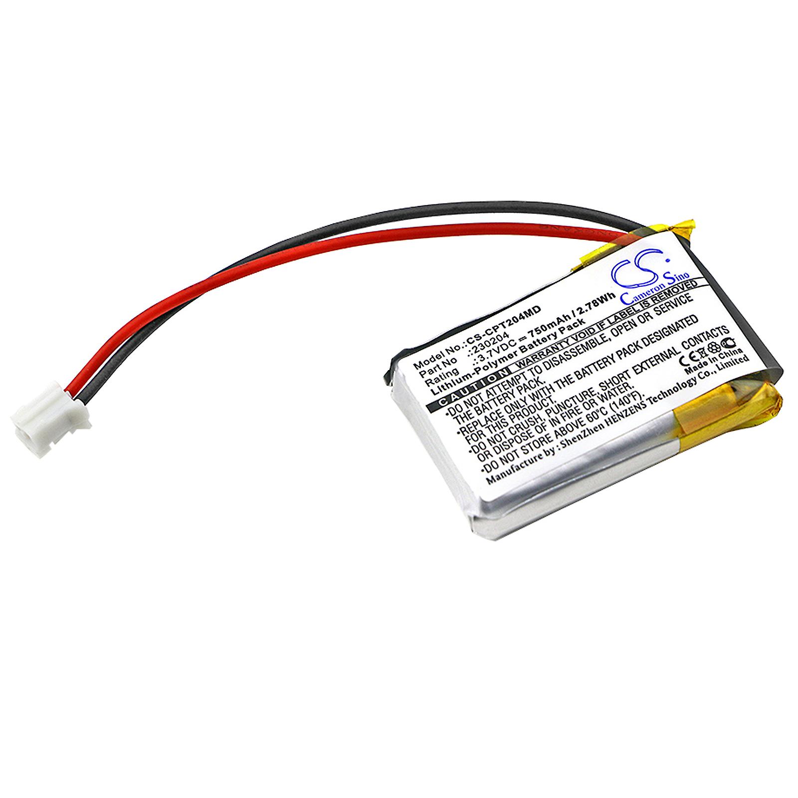 Battery for Celltreat Controller 230204 CS-CPT204MD 750mAh 2.78Wh Li-Polymer