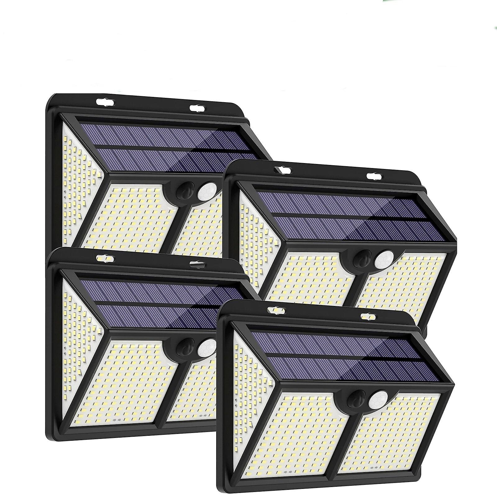 333Led Solar Motion Sensor Light - 4 Modes, Waterproof, Sun-powered For Garden Patio