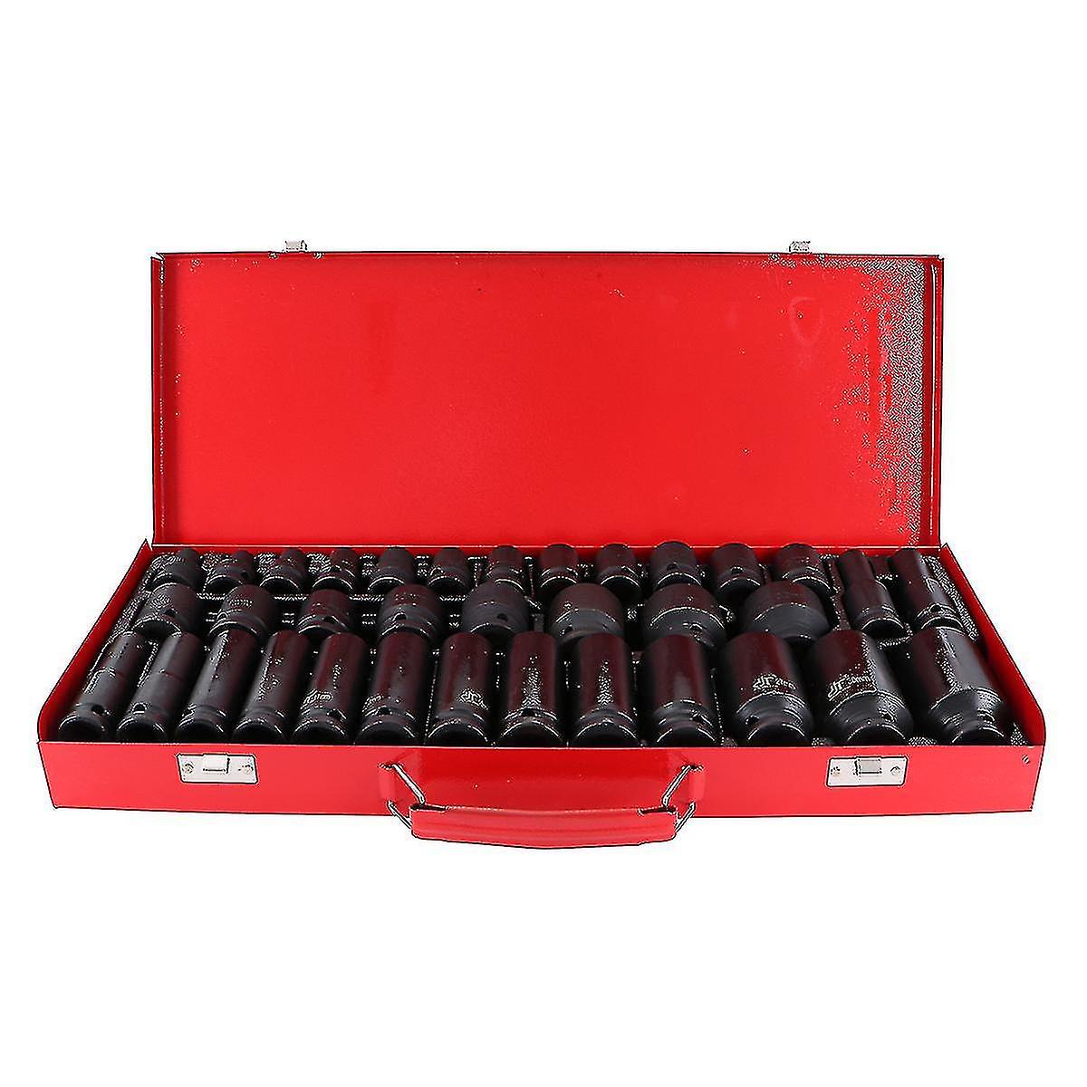 35pc 1/2 Inch Drive Deep Impact Socket Tool Set