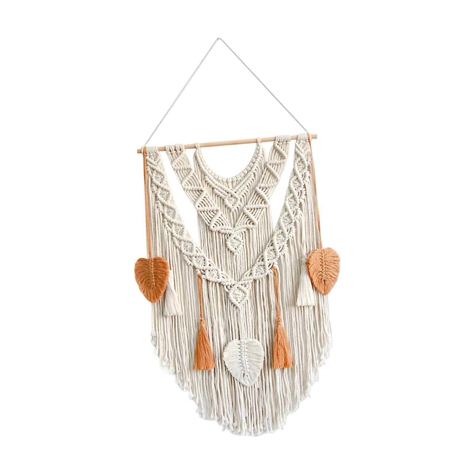 Woven Wall Hanging Macrame Tapestry 55x80cm Boho Elegant Wall Ornament