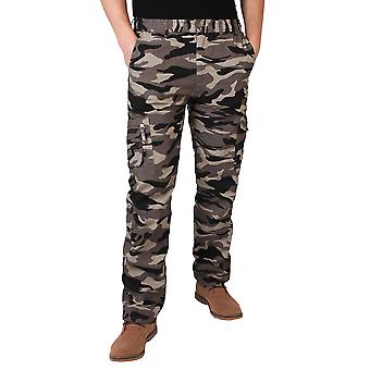 KRISP Herre kamp militær hær camouflage Cargo bukser bukser casual arbejde mode