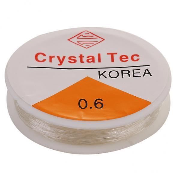 8x10m Clear Elastic Thread, Stretchy Cord For Jewellery Making  0.6mm