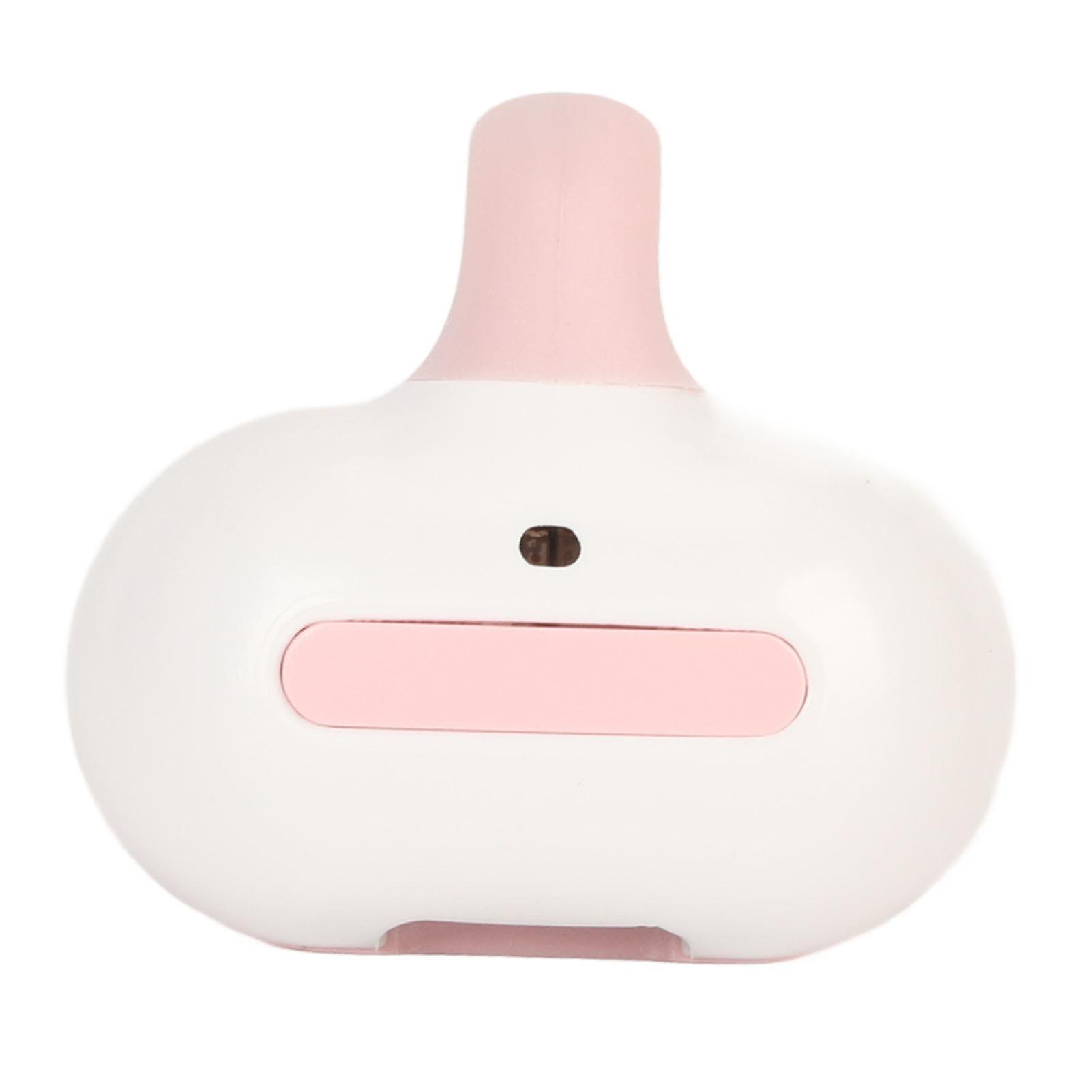 Clip On Wireless Earphone Bluetooth 5.3 Stereo Single Ear Open Ear Clip On Headphone for Business Pink 