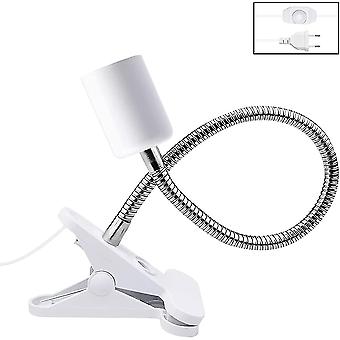 E27 Clip-On-Lampenfassung mit Schildkrötenschalter, flexible E27-Keramikfassung für warme Lampe, UV-Lampe, Pflanzenlampe, einstellbare Temperatur (ohne Glühbirne)